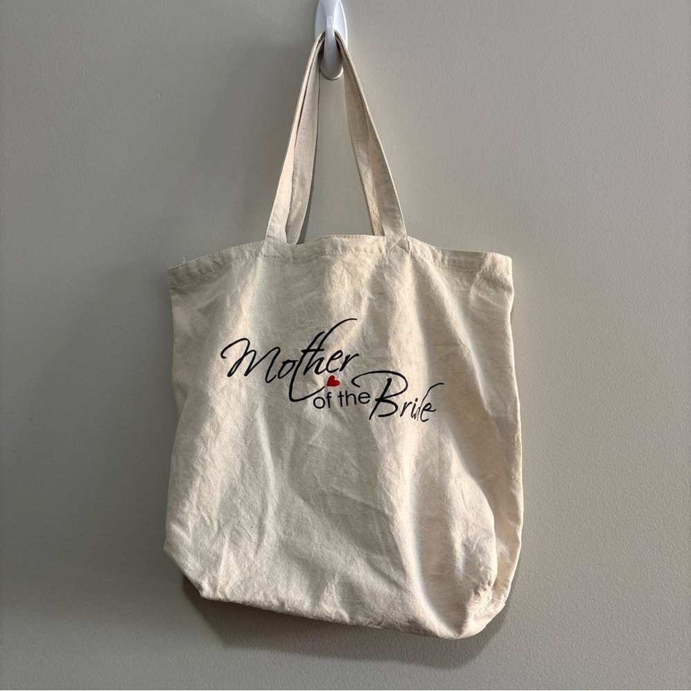 Mother of the Bride Canvas Tote Bag 15 x 15 - VGUC